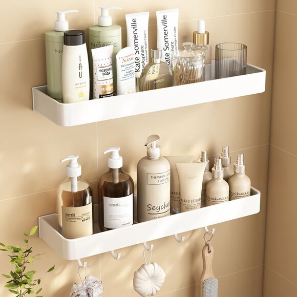 Other - Shower Caddy Shelves (2) and Waterproof Command Strips (2 Packs), 15.7" Wide